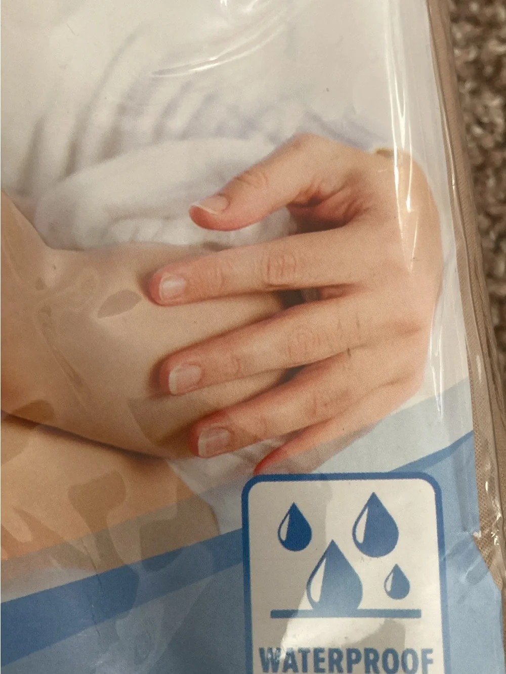 2 NEW In-Package Twin Waterproof Mattress Protectors - 1 Tan, 1 Pinky-Peach